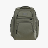 Grey backpack, front view