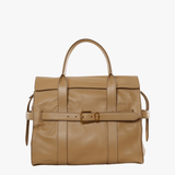 Tan bag, front view