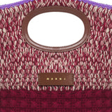 Burgundy bag, front view