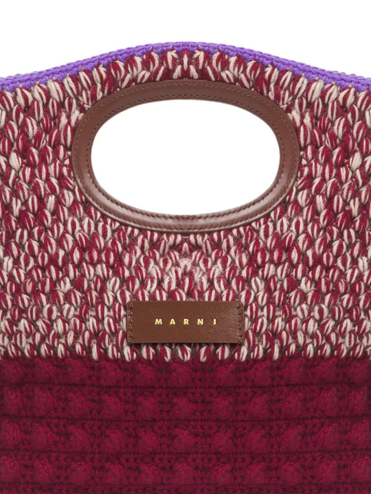 Burgundy bag, front view
