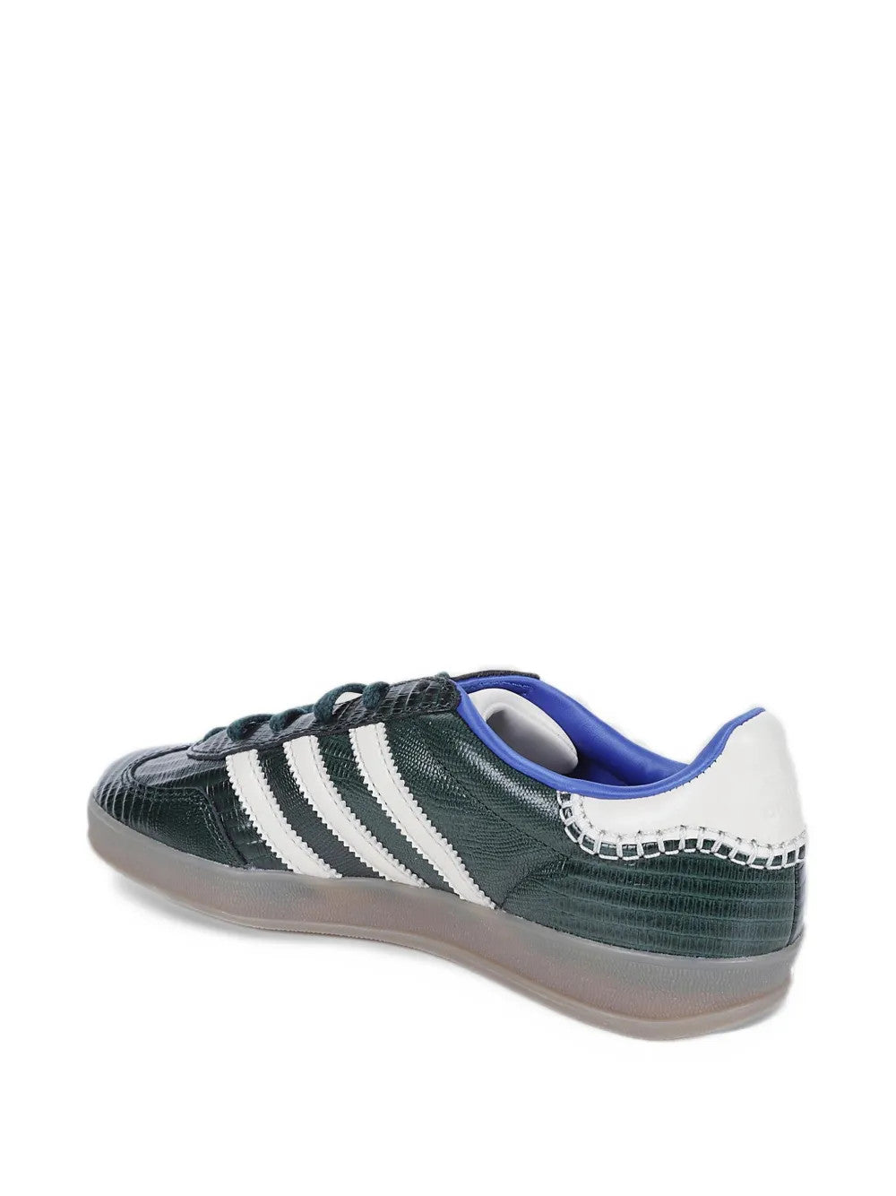 Green shoes, side view