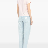 Pink t-shirt,ful body view