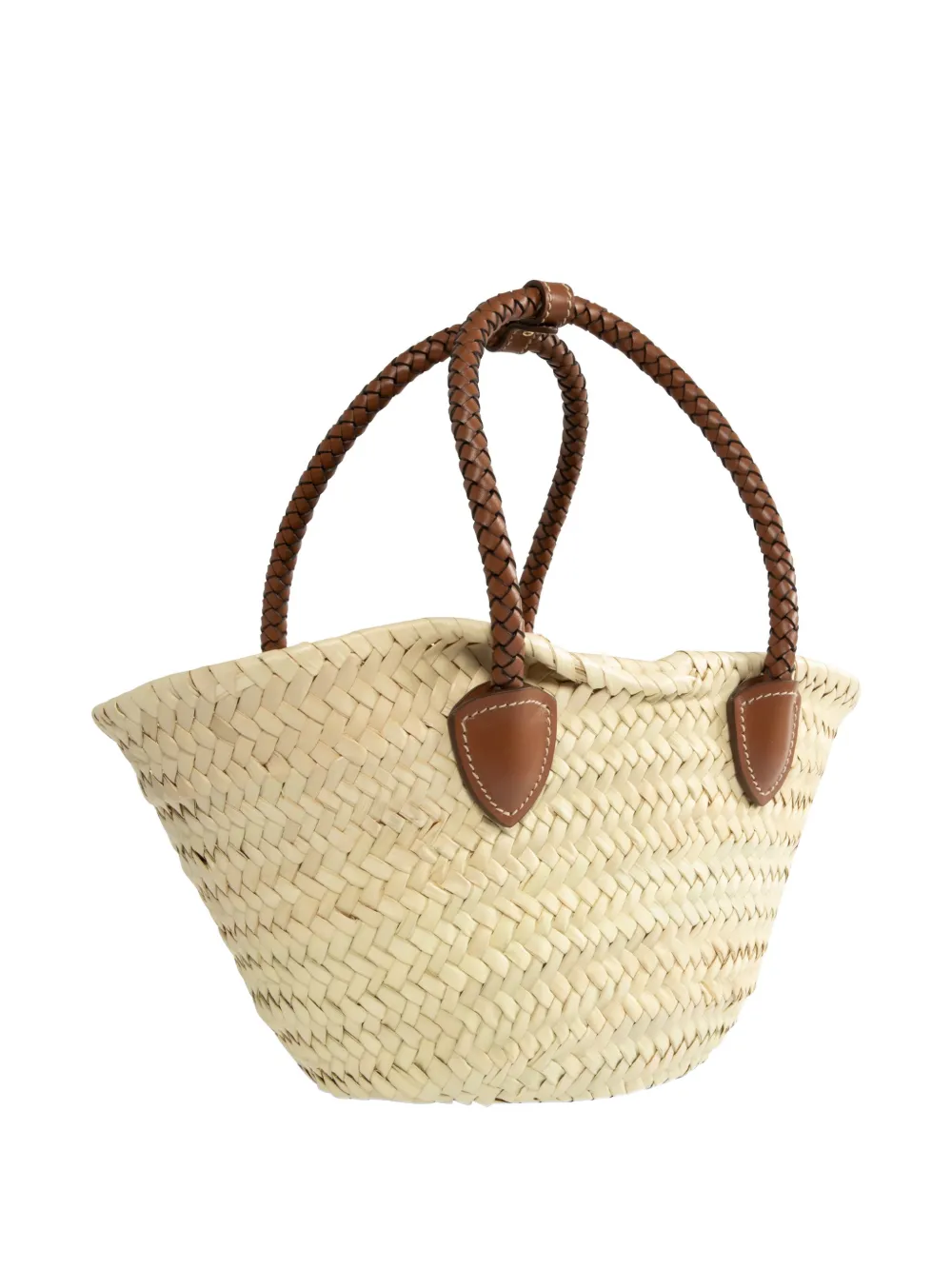 Tan bag, front view