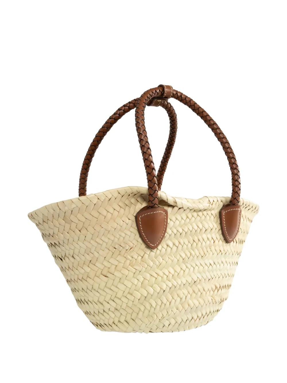 Tan bag, front view