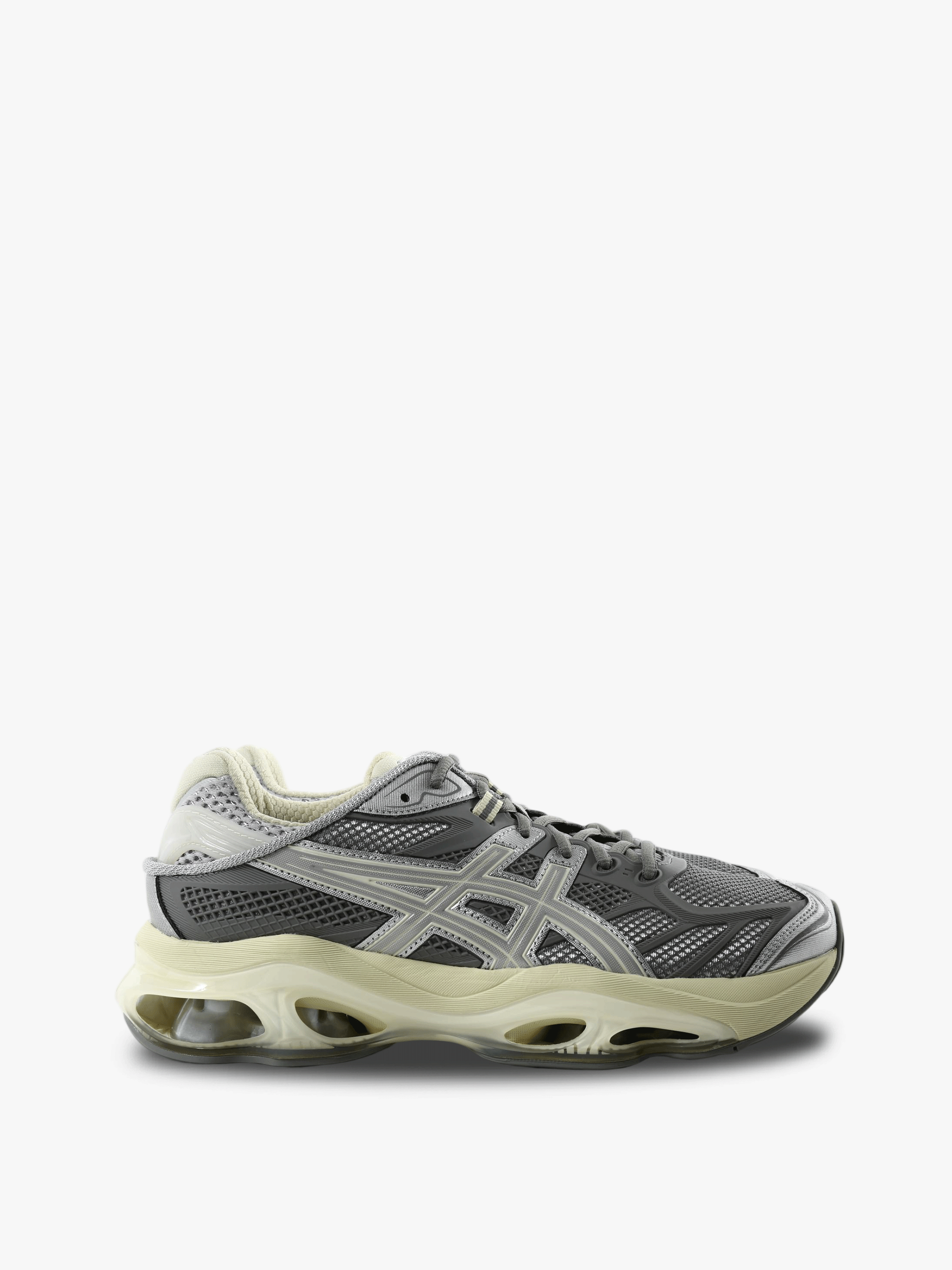 Grey shoes, side view
