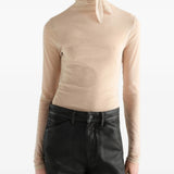 Tan top, full body view