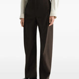 Brown pants, full body view