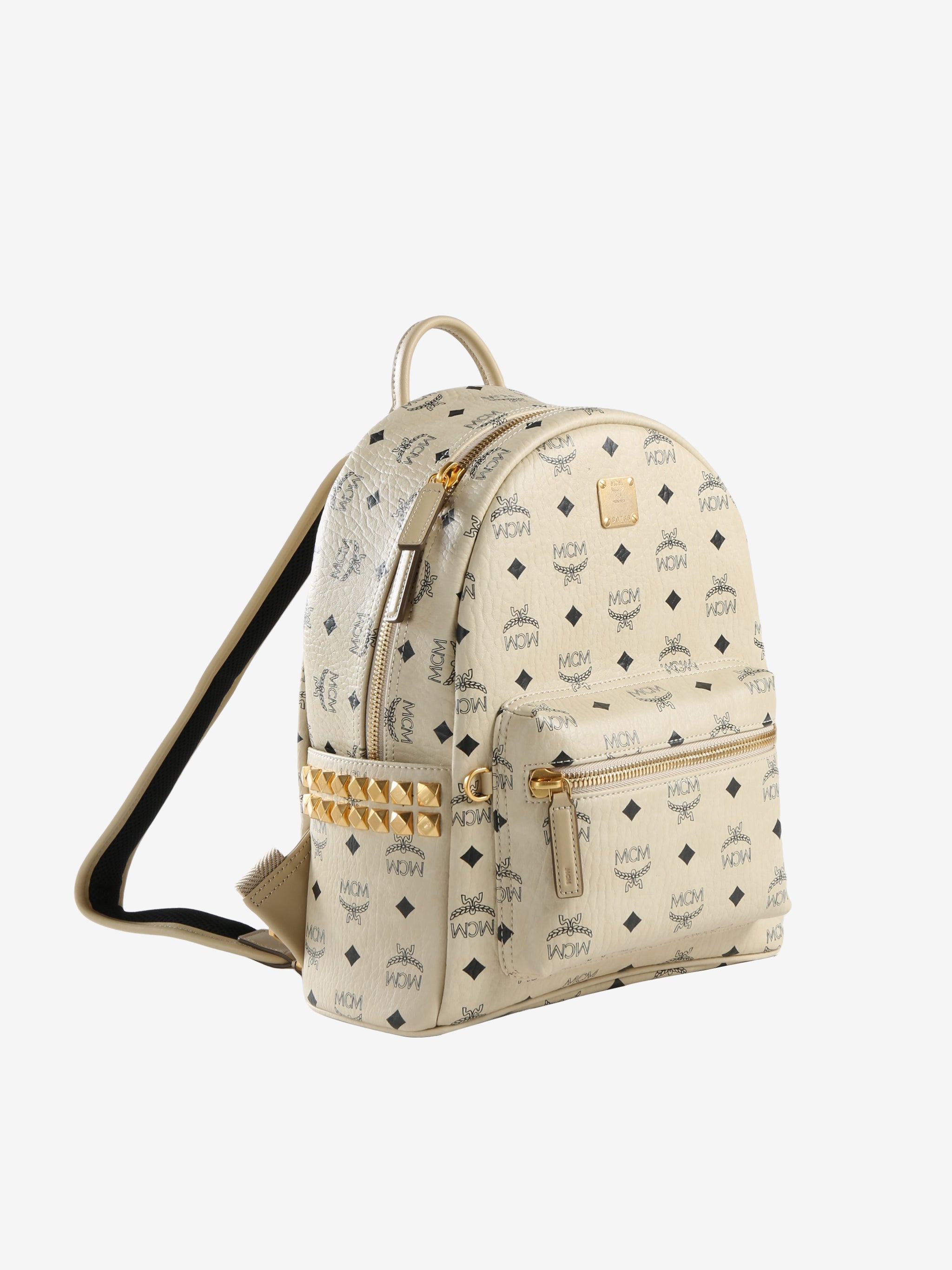MCM Stark Visetos Side-Stud Backpack - Small