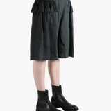 Black skirt, side view