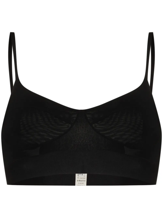 Black activewear, front view