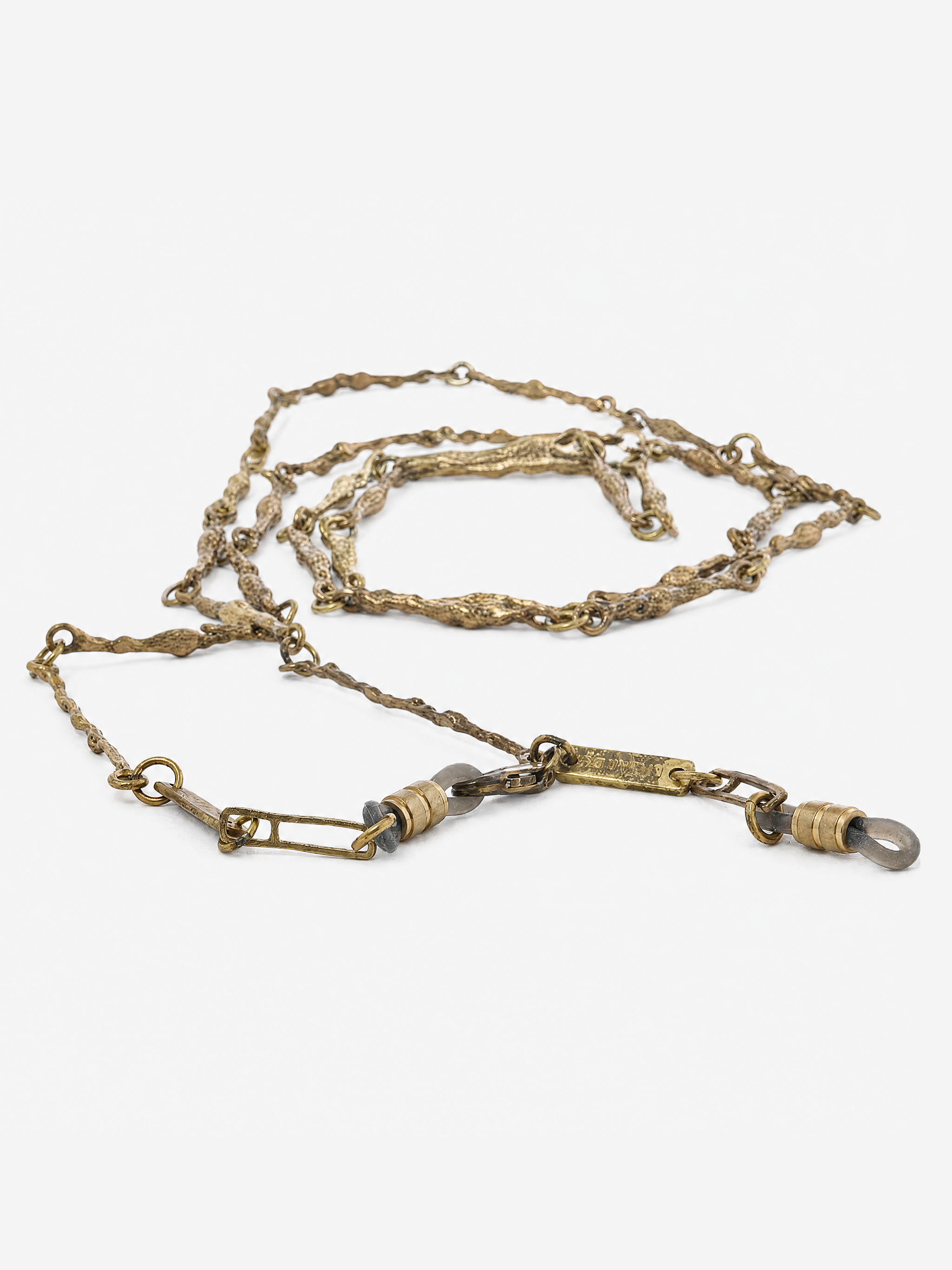 Tan accessories, front view