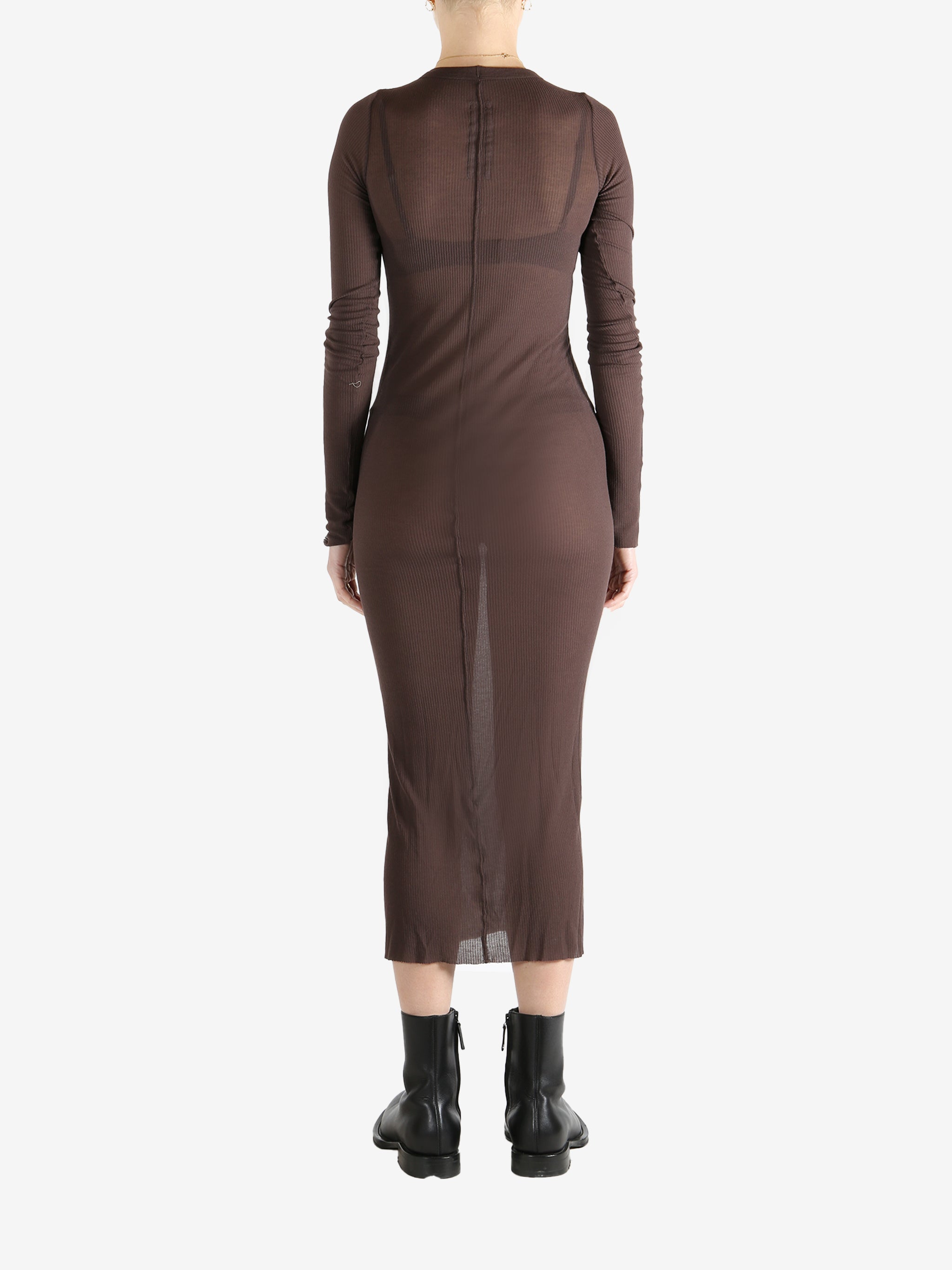 Brown dresses, full body view