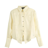 Tan shirt, front view
