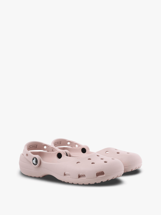 Pink shoes, front view