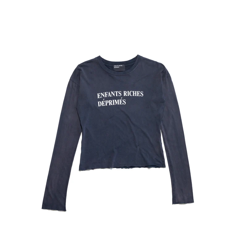 Navy t-shirt, front view