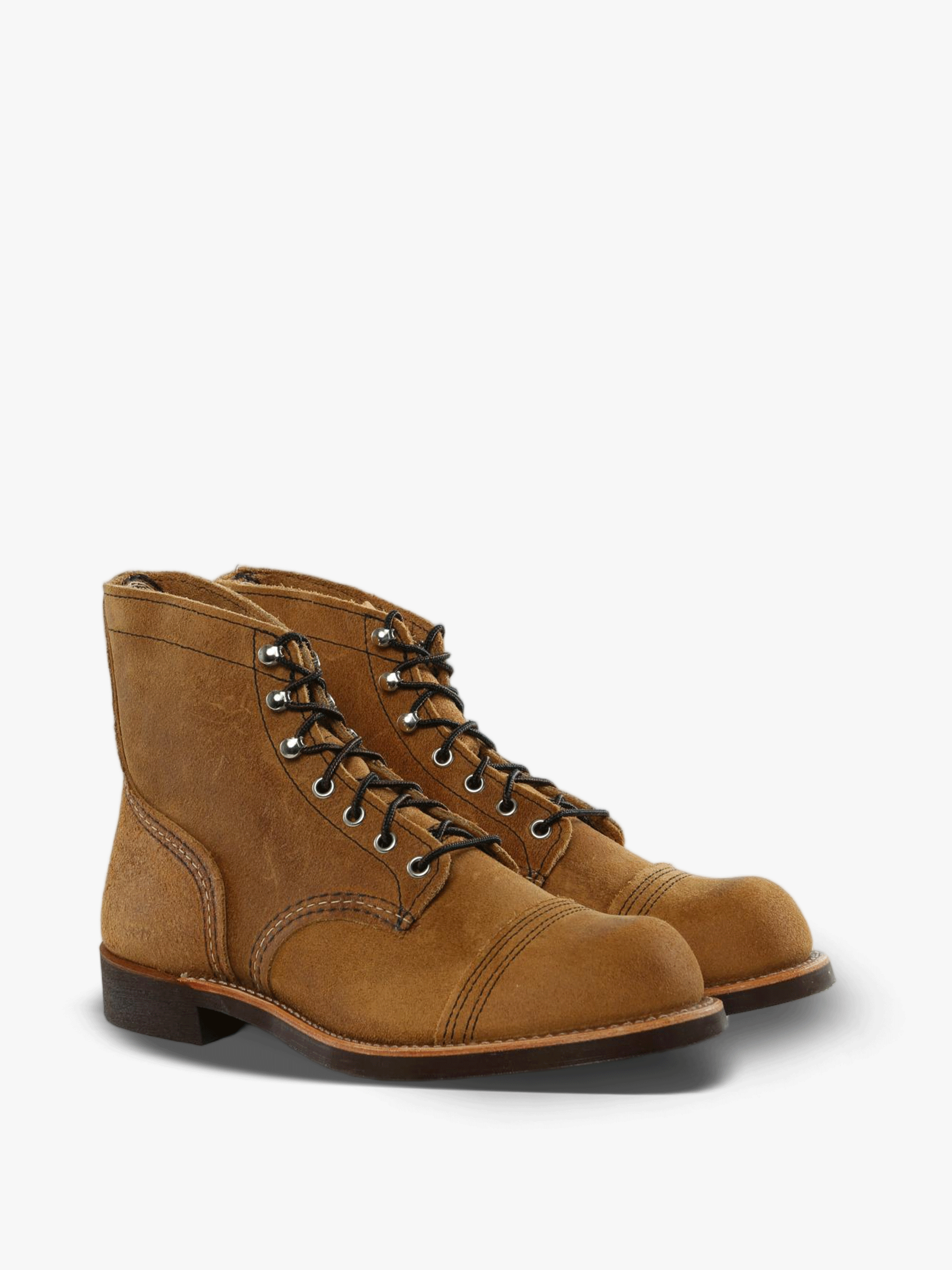 Brown boots, side view