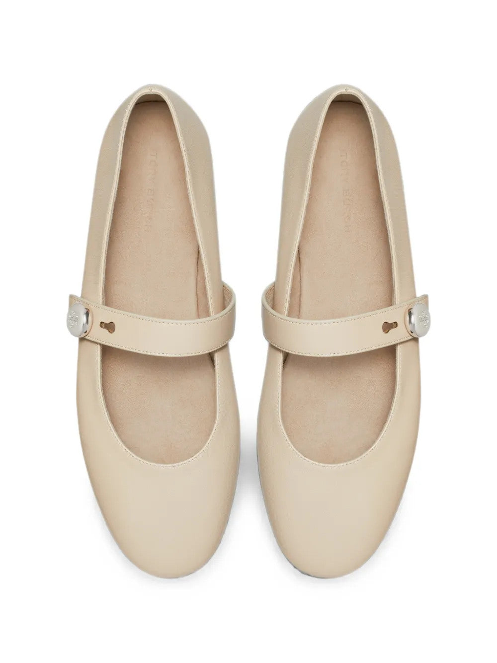 Tan shoes, front view