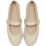 Tan shoes, front view
