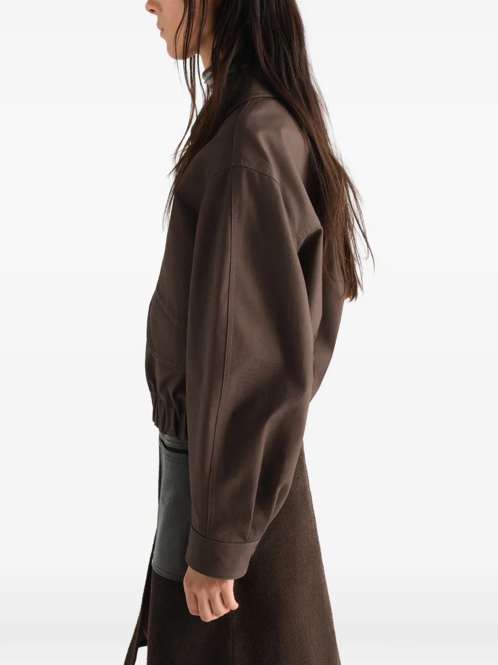 Brown jacket, front view