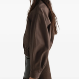 Brown jacket, front view