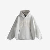 Grey hoodie, front view