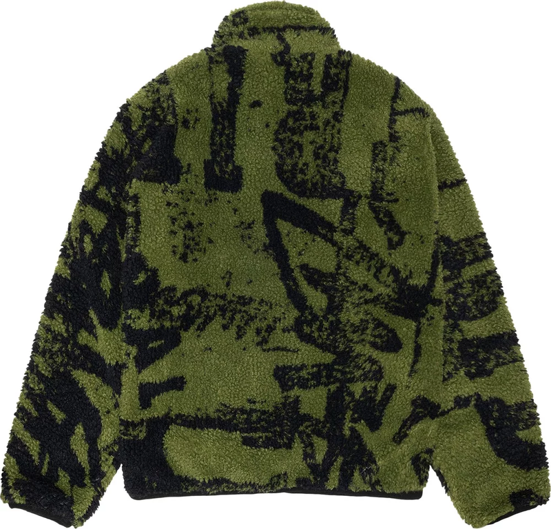 STUSSY - Men Sherpa Reversible Stamp Jacket