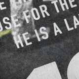 Close up of  Black T-shirt, showing texture of the cotton fabric