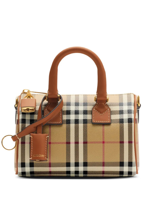 Tan bag, front view