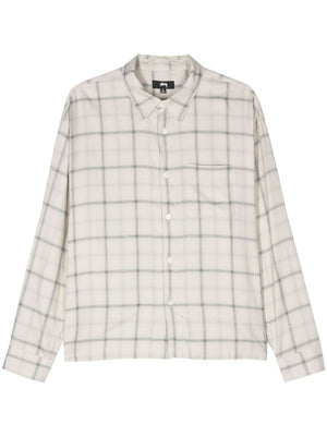 STUSSY - Men Shadow Plaid Rayon Shirt