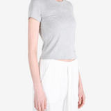 Grey t-shirt, front view