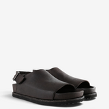 Brown sandals, front view