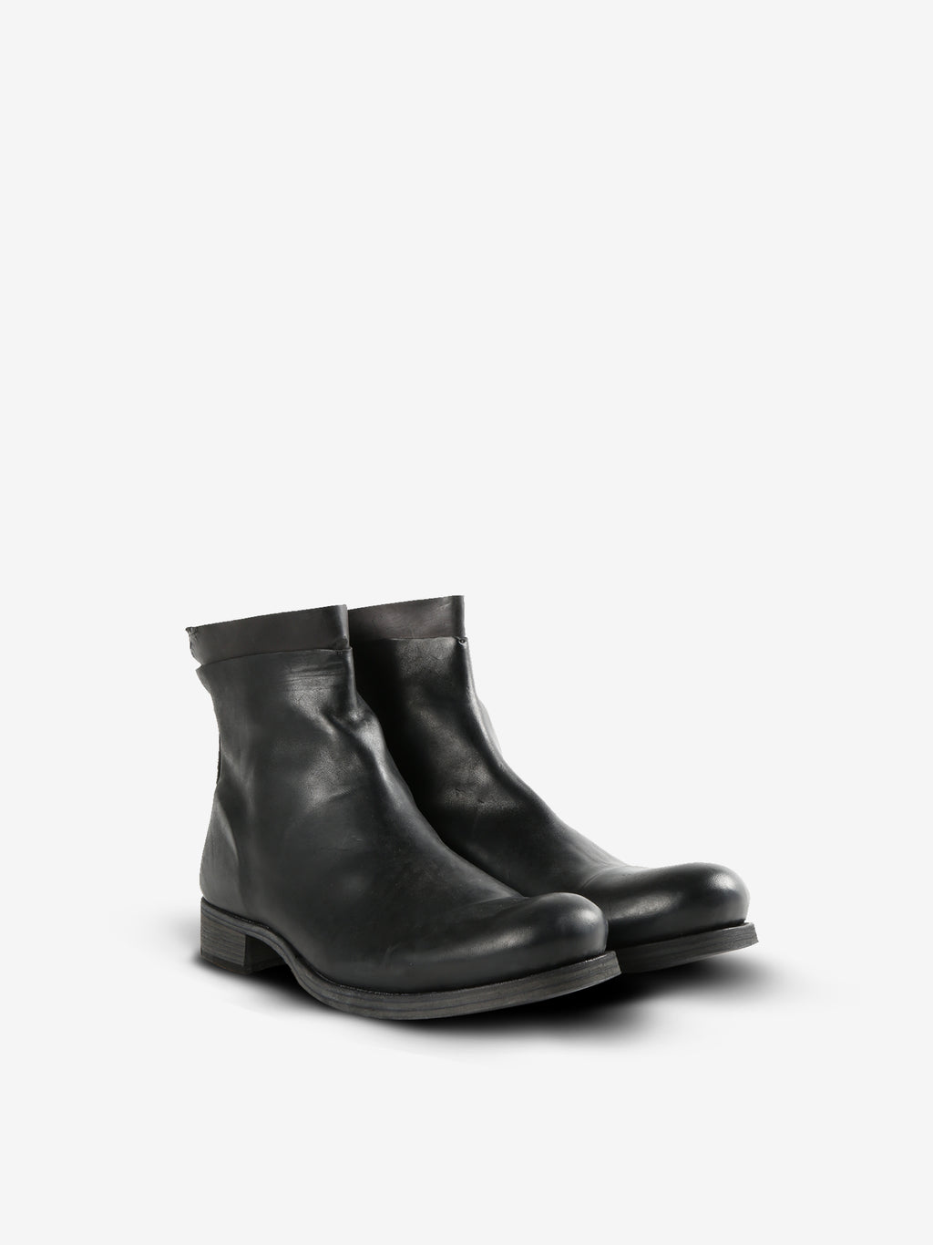 MA+ - Men Short Back Zipper Boot W/Embossment