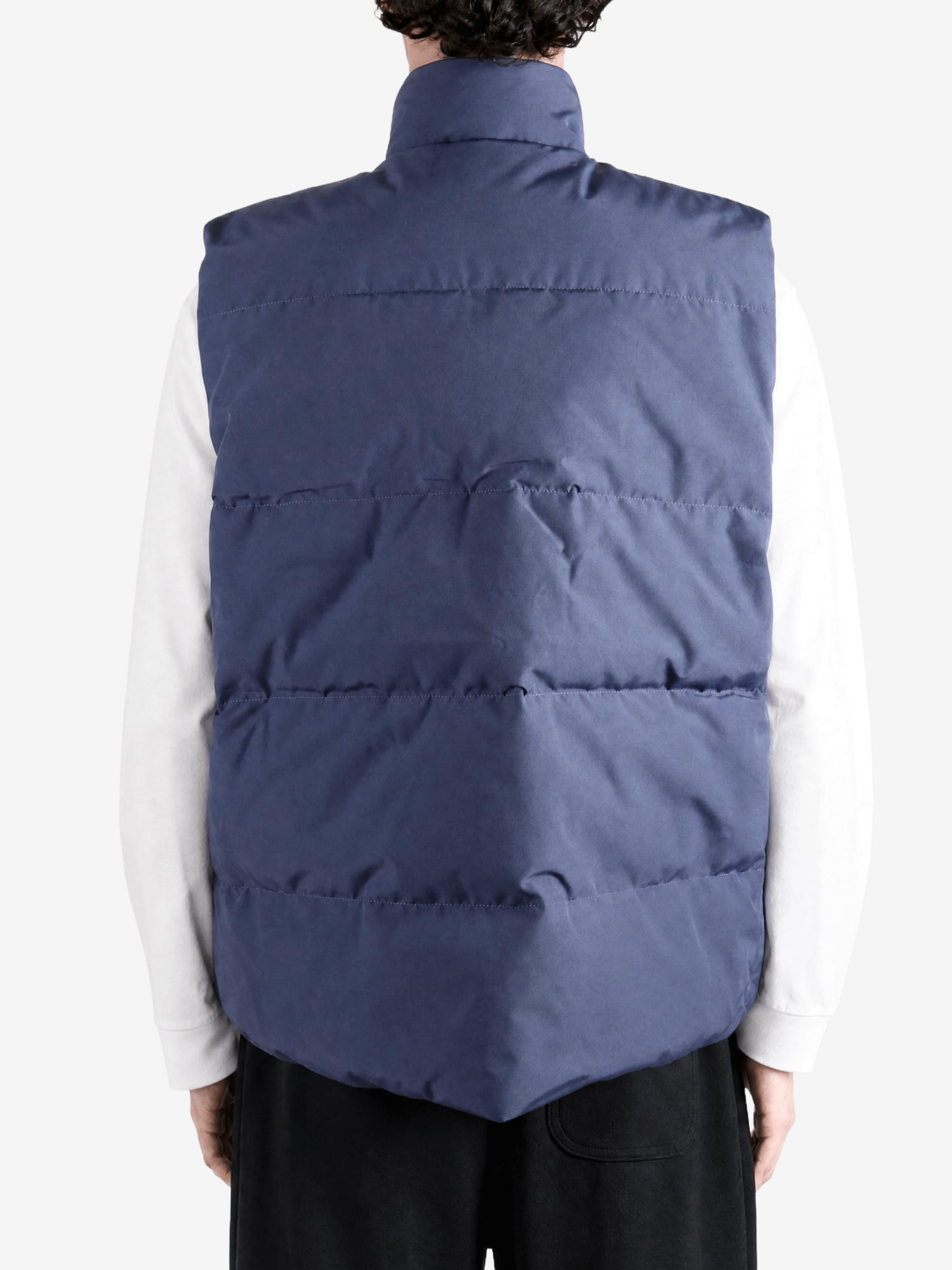 Navy jacket, front view