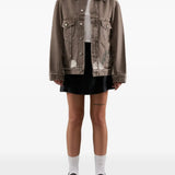 Brown jacket, full body view