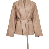 Tan coat,front view