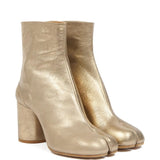 Yellow boots, side view