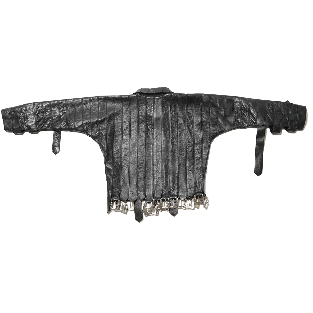 Black jacket, back view