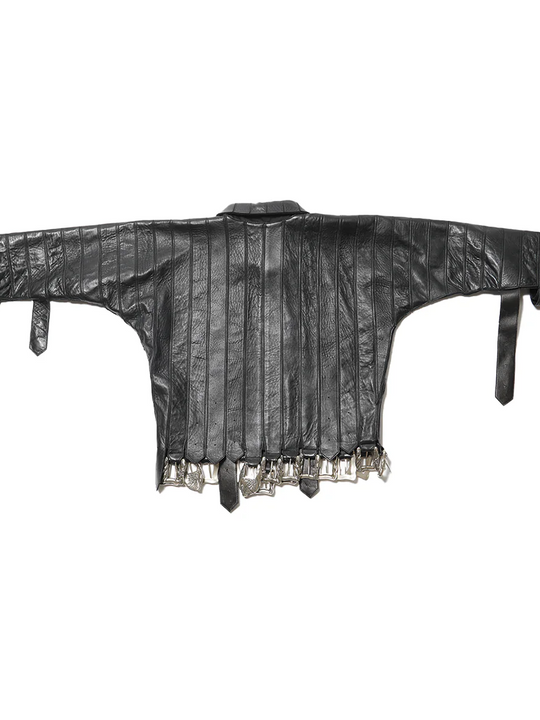 Black jacket, back view