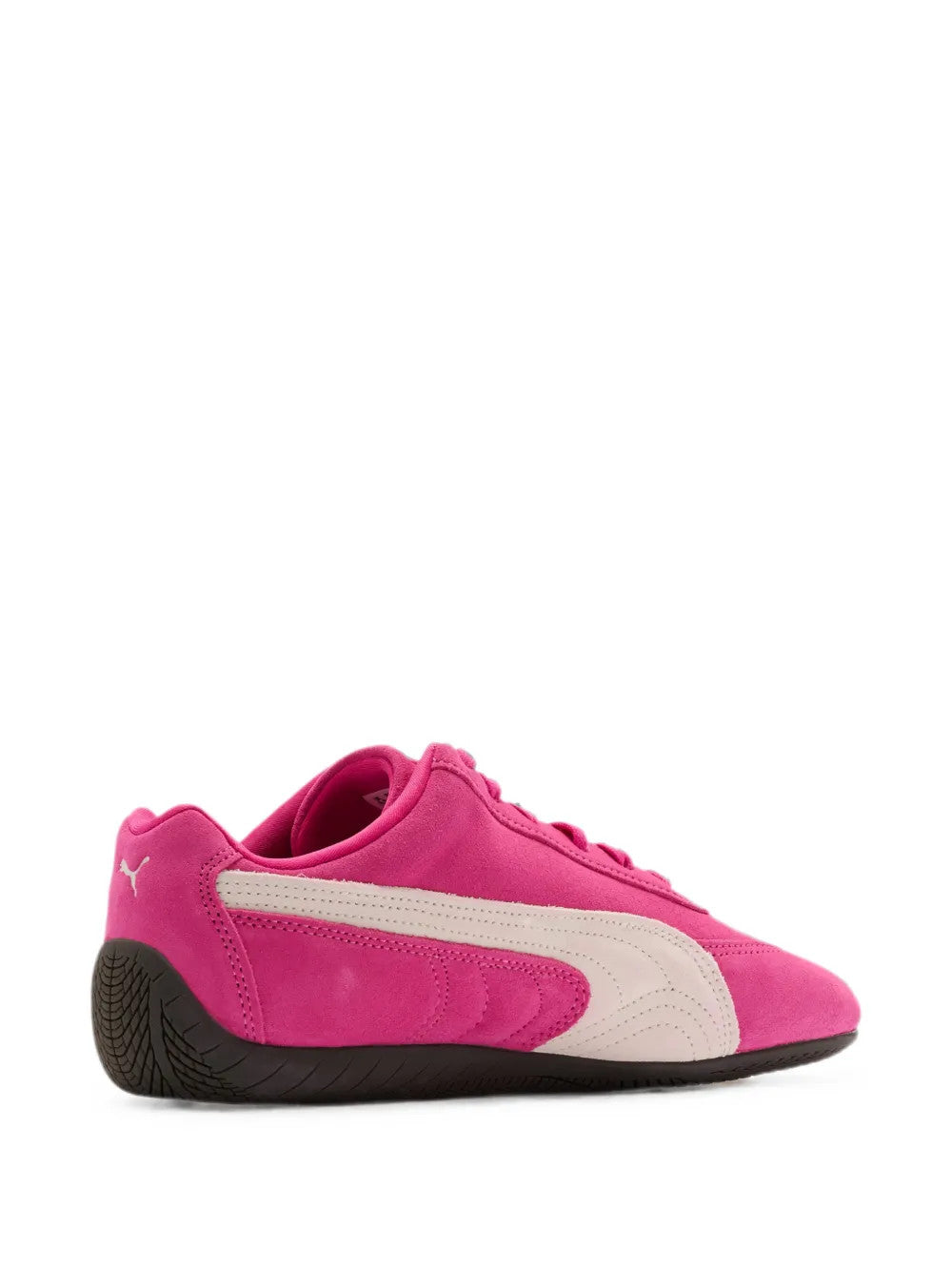Pink shoes, side view