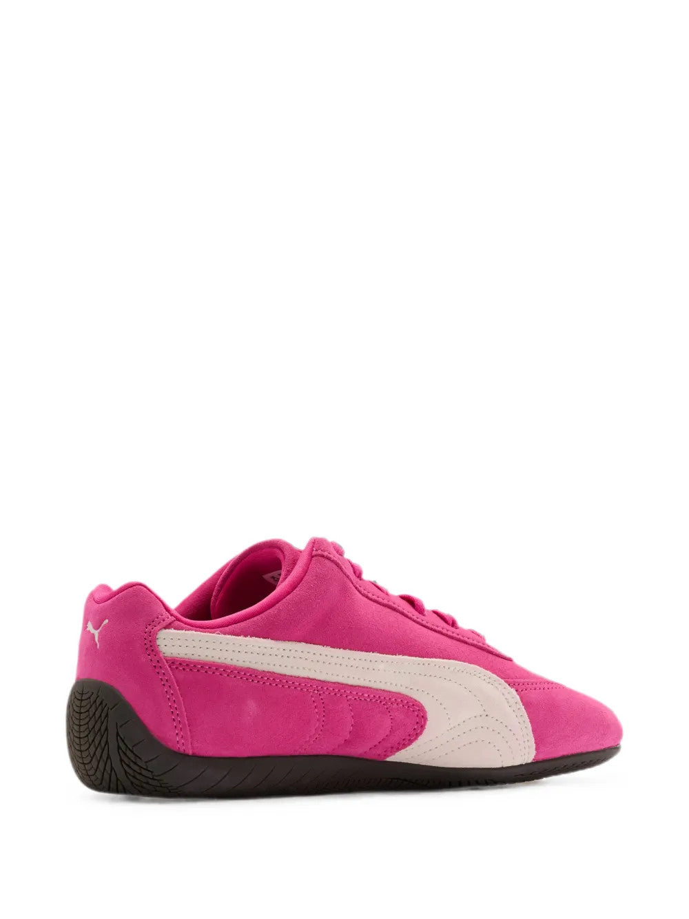 Pink shoes, side view
