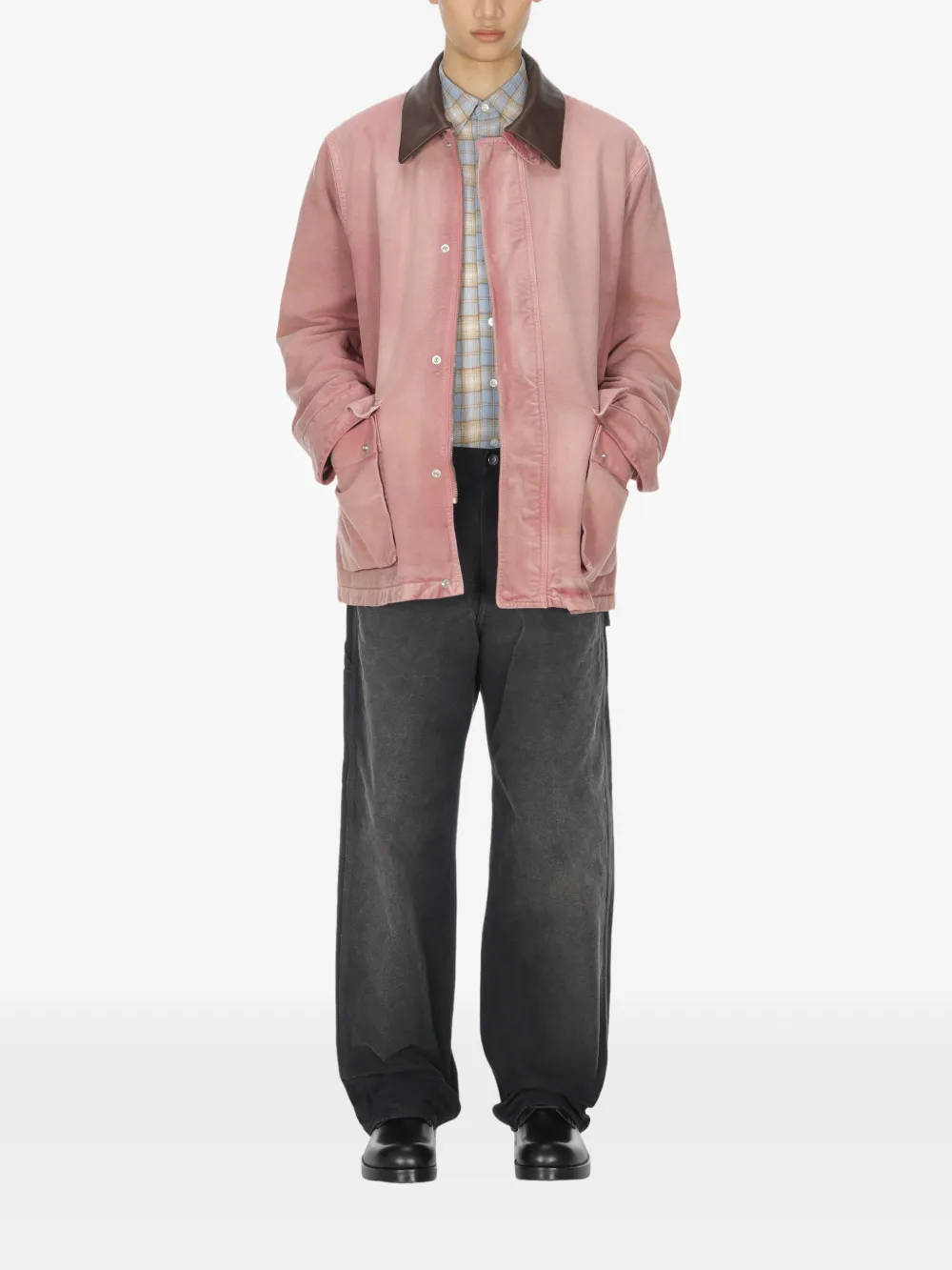 AURALEE - Men Product Dyed Organic Cotton Duck Blouson Jacket AURALEE - Men Product Dyed Organic Cotton Duck Blouson Jacket