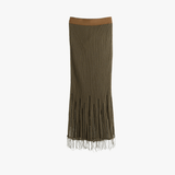 Brown skirt, front view