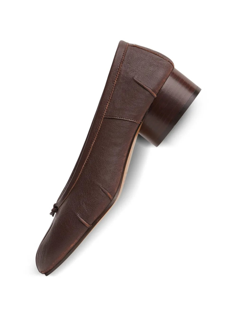 Brown flat, side view