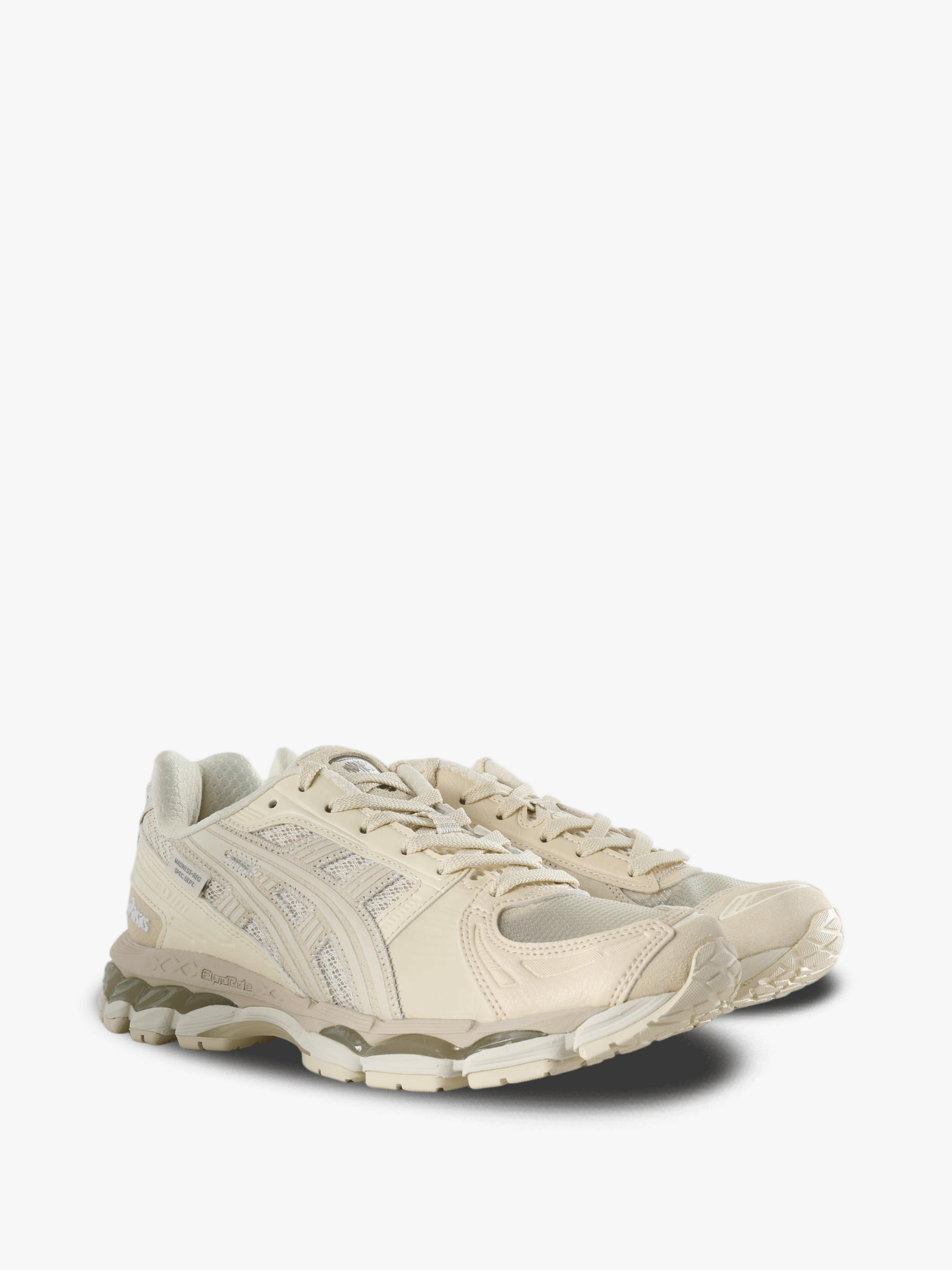Tan shoes, front view