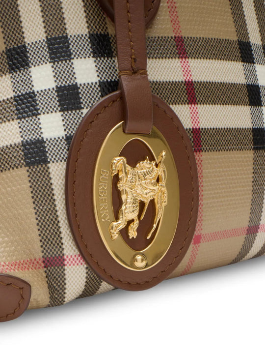 Close up of Tan bag, showing detail