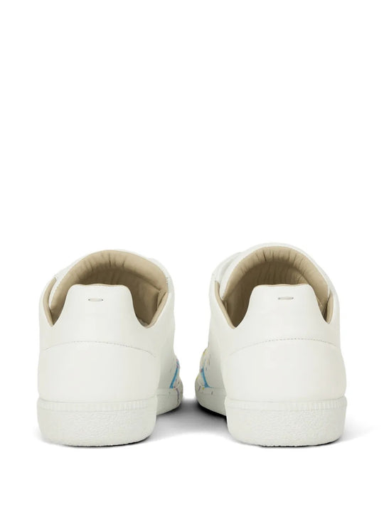White shoes, back view