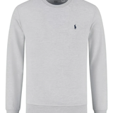 Grey knitwear, front view