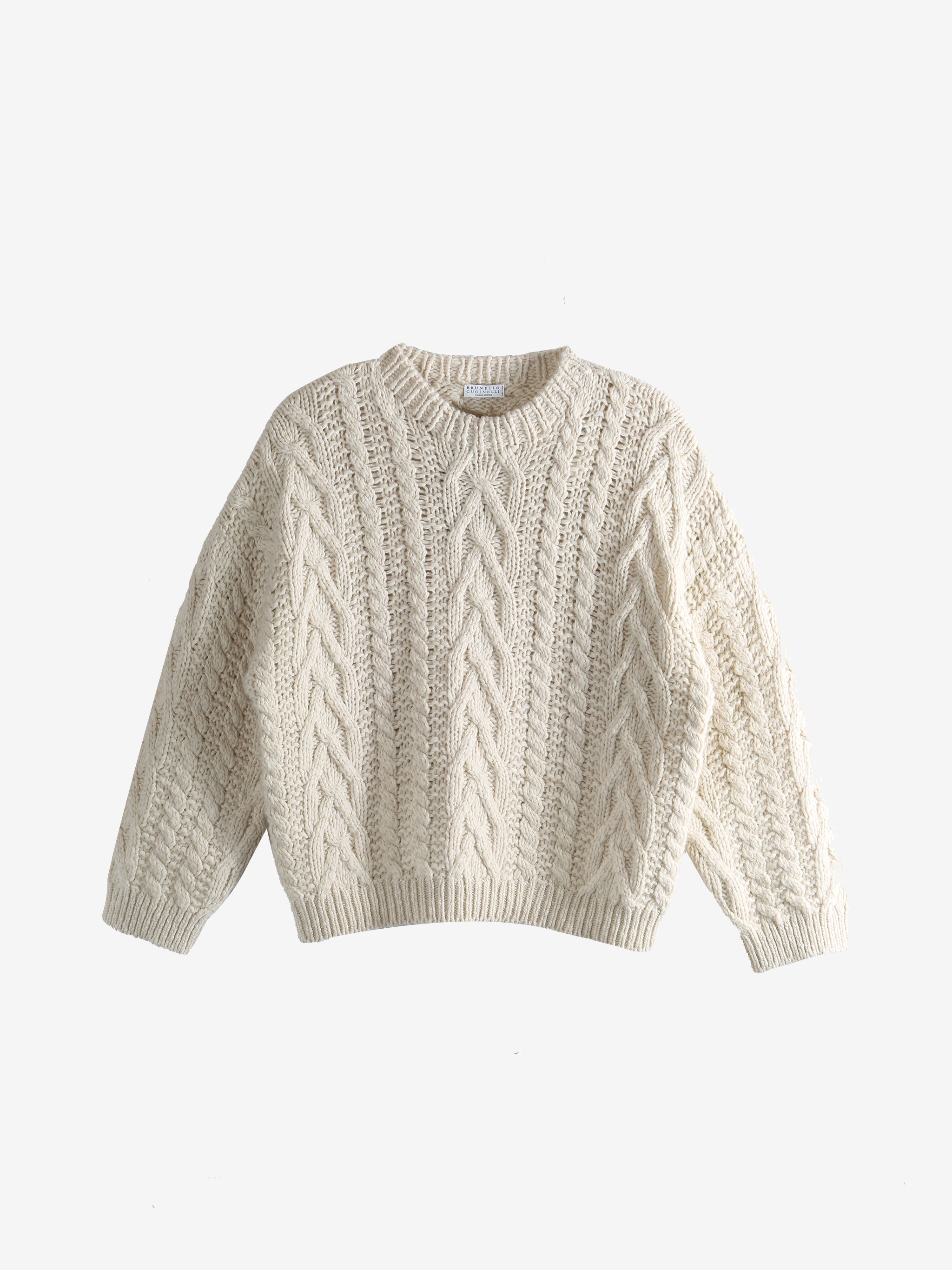 Beige sweater,front view