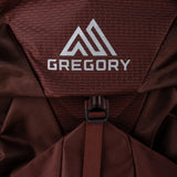 Close up of Burgundy bag, showing detail
