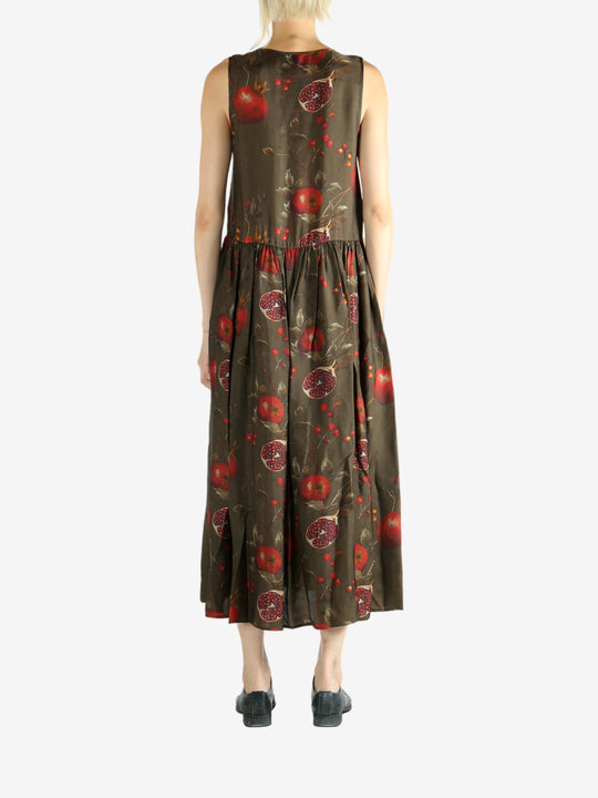 Brown dress, full body view